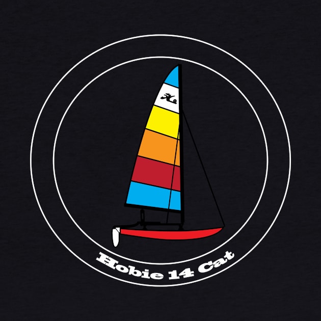 Hobie 14 Catamaran Sailboat by CHBB